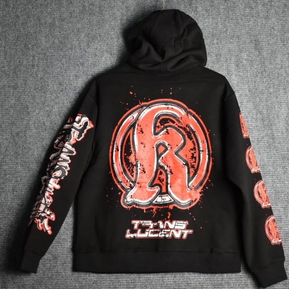 KDNK TRANSLUCENT SWEATSUIT BLK/RED Men’s Size Small, Medium and Large - Picture 3 of 6